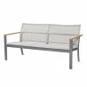Royal Teak Naples Sofa Charcoal Aluminum and Rope B - Royal Teak Naples Sofa Charcoal Aluminum and Rope B