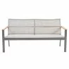 Royal Teak Naples Sofa Charcoal Aluminum and Rope A - Royal Teak Naples Sofa Charcoal Aluminum and Rope A
