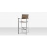 Source Furniture Napa Aluminum Stackable Bar Arm Chair 4