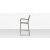 Source Furniture Napa Aluminum Stackable Bar Arm Chair 11
