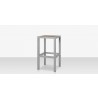 Source Furniture Napa Aluminum Backless Bar Stool 5