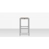 Source Furniture Napa Aluminum Backless Bar Stool