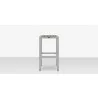 Source Furniture Napa Aluminum Backless Bar Stool - Source Furniture Napa Aluminum Backless Bar Stool