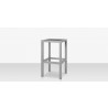 Source Furniture Napa Aluminum Backless Bar Stool 1