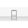 Source Furniture Napa Aluminum Backless Bar Stool 4