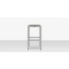 Source Furniture Napa Aluminum Backless Bar Stool 4 - Source Furniture Napa Aluminum Backless Bar Stool 4