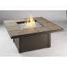 Outdoor Greatroom Company Napa Valley Fire Pit Table with CF-2424 Burner - Front Side Angle