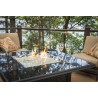 Outdoor Greatroom Company Napa Valley Fire Pit Table with CF-2424 Burner - Lifestyle