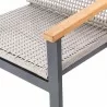 Royal Teak Naples Club Chair Charcoal Aluminum and Rope 2 - Royal Teak Naples Club Chair Charcoal Aluminum and Rope 2
