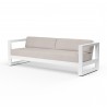Newport Sofa in Canvas Natural, No Welt - Front Side Angle