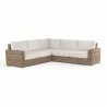 Havana Sectional in Canvas Natural w/ Self Welt - Front Side Angle - Havana Sectional in Canvas Natural w/ Self Welt - Front Side Angle