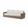 Havana Sofa in Canvas Natural w/ Self Welt - Front Side Angle
