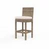 Havana Barstool in Canvas Natural w/ Self Welt - Front Side Angle - Havana Barstool in Canvas Natural w/ Self Welt - Front Side Angle