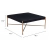 Nazaire Coffee Table Black - Table Dimensions