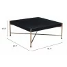 Nazaire Coffee Table Black - Table Dimensions - Nazaire Coffee Table Black - Table Dimensions
