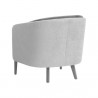 Sunpan Sheva Lounge Chair an Remo Winter Cloud-Antonio Charcoal - Back Side Angle