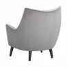 Sunpan Sorrel Lounge Chair Polo Club Stone Antonio Charcoal - Back Side Angle - Sunpan Sorrel Lounge Chair Polo Club Stone Antonio Charcoal - Back Side Angle