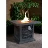 Crawford and Burke Edziza Gray Stone Gas Outdoor Fire Pit, Lifestyle - Crawford and Burke Edziza Gray Stone Gas Outdoor Fire Pit, Lifestyle