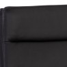 Sunpan Zelia Dinng Chair - Linea Black Leather - Set of Two - Closeup Top Angle