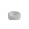 Nest Curved Armchair in White-side view 1