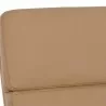 Sunpan Kleo Office Chair in Tan - Seat Closeup Top Angle - Sunpan Kleo Office Chair in Tan - Seat Closeup Top Angle