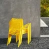 Woodard New Century Dining Armchair - Lifestyle and Stacked - Woodard New Century Dining Armchair - Lifestyle and Stacked