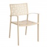 Woodard New Century Dining Armchair - Angle in White