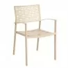 Woodard New Century Dining Armchair - Angle in White - Woodard New Century Dining Armchair - Angle in White
