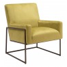 Zuo Modern New York Accent Chair Olive Green- Side View 2