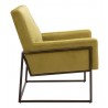 Zuo Modern New York Accent Chair Olive Green- Side View 1