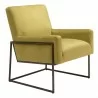 Zuo Modern New York Accent Chair Olive Green- Side View 3 - Zuo Modern New York Accent Chair Olive Green- Side View 3