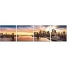 J&M Furniture Acrylic Wall Art New York Sunset  - J&M Furniture Acrylic Wall Art New York Sunset 