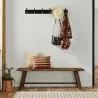  Newberry Bench in Medium Brown - Lifestyle -  Newberry Bench in Medium Brown - Lifestyle