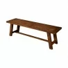  Newberry Bench in Medium Brown - Angled -  Newberry Bench in Medium Brown - Angled