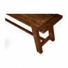  Newberry Bench in Medium Brown - Detail