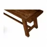  Newberry Bench in Medium Brown - Detail -  Newberry Bench in Medium Brown - Detail