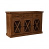 Newberry Sideboard in Medium Brown - Angled