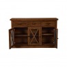 Newberry Sideboard in Medium Brown - Shelves