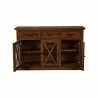Newberry Sideboard in Medium Brown - Shelves - Newberry Sideboard in Medium Brown - Shelves