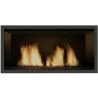Sierra Flame Newcomb 36 Direct Vent Linear Gas Fireplace - Close-Up Flame - Sierra Flame Newcomb 36 Direct Vent Linear Gas Fireplace - Close-Up Flame