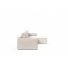 Innovation Living Newilla Sofa Bed Lounger with Standard Arms Side 255 - Adario, Basmati - Innovation Living Newilla Sofa Bed Lounger with Standard Arms Side 255 - Adario, Basmati