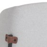 Sunpan Pearce Counterstool  Light Grey-Bravo Cognac - Seat Closeup Top Back Angle