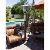 AZ Patio Heaters Outdoor Natural Gas Patio Heater in Hammered Bronze - Lifestyle