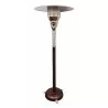 AZ Patio Heaters Outdoor Natural Gas Patio Heater in Hammered Bronze - Front Angle - AZ Patio Heaters Outdoor Natural Gas Patio Heater in Hammered Bronze - Front Angle