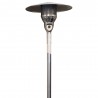 AZ Patio Heaters Outdoor Natural Gas Patio Heater in Stainless Steel - Closeup Top Angle