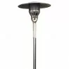 AZ Patio Heaters Outdoor Natural Gas Patio Heater in Stainless Steel - Closeup Top Angle - AZ Patio Heaters Outdoor Natural Gas Patio Heater in Stainless Steel - Closeup Top Angle