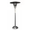 AZ Patio Heaters Outdoor Natural Gas Patio Heater in Stainless Steel - Front Angle - AZ Patio Heaters Outdoor Natural Gas Patio Heater in Stainless Steel - Front Angle