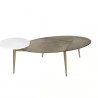 Sunpan Tuner Coffee Table Oval - Front Angle