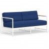 Sabbia Loveseat in Echo Midnight, No Welt - Front Side Angle