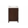 Crawford and Burke Tarouca 31" Cherry Brown Single Bathroom Vanity, Side Angle - Crawford and Burke Tarouca 31" Cherry Brown Single Bathroom Vanity, Side Angle